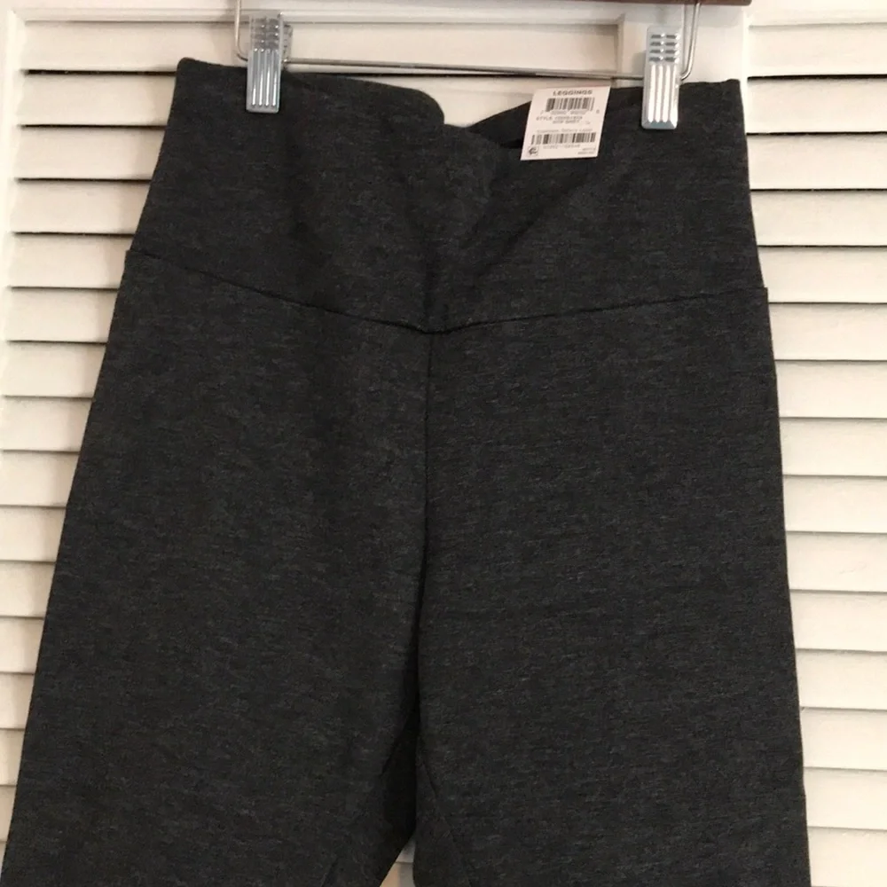 NWT INC Dark Gray High-Waisted Leggings SZ XS